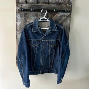 Vintage Men's Levi's Big "E" Dark Wash Jean Jacket